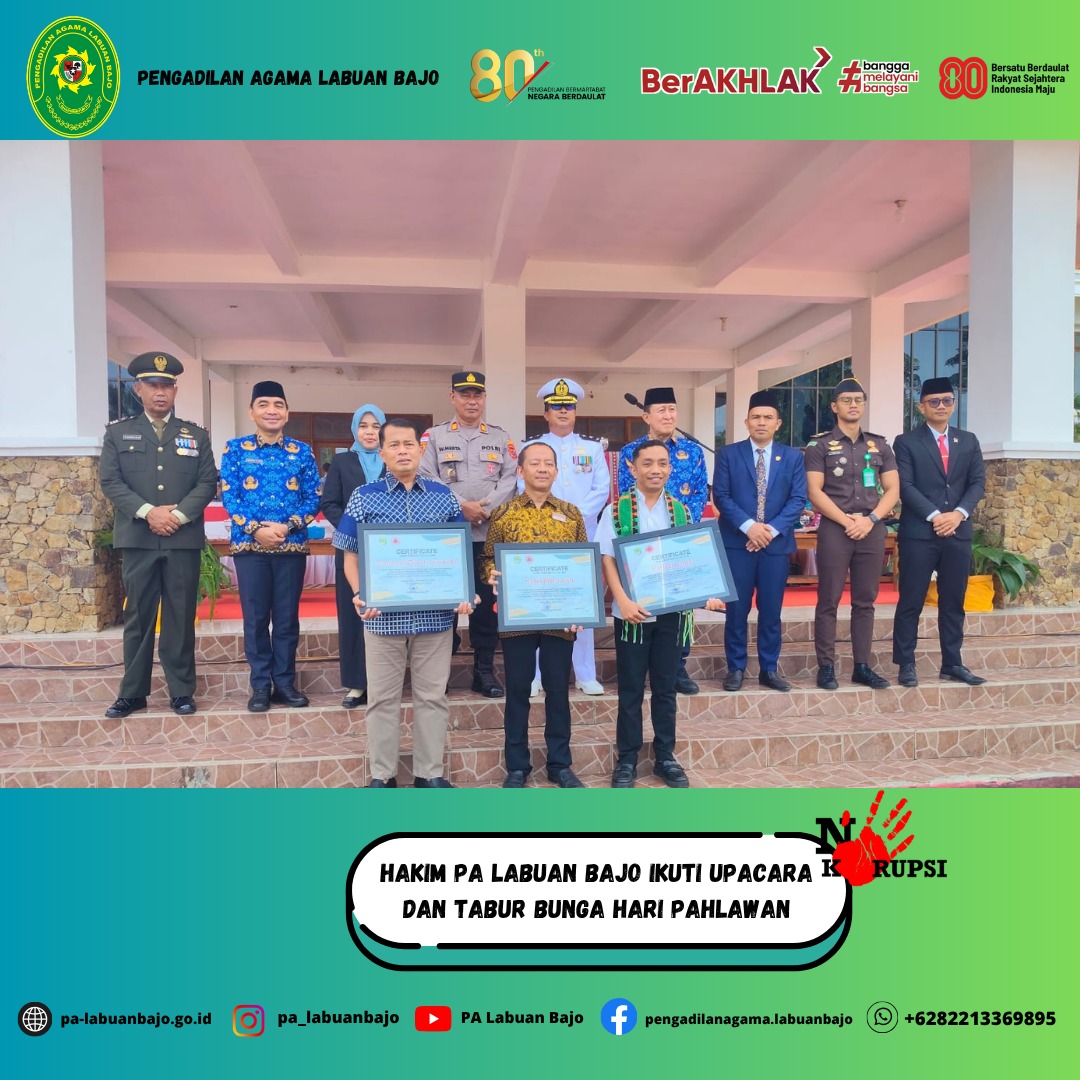 Hakim Upacara Hari Pahlawan Pemda 1