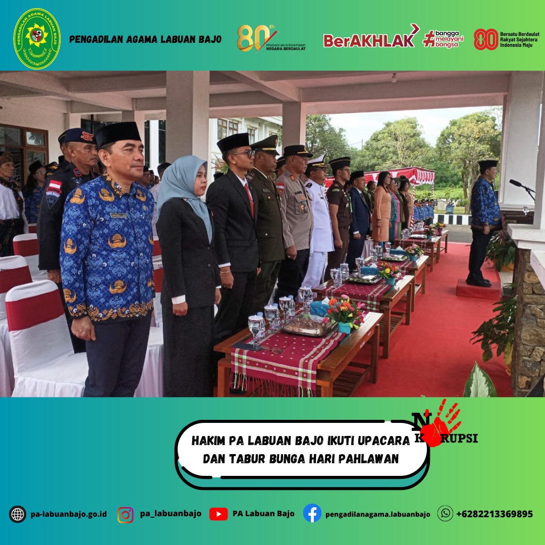 Hakim Upacara Hari Pahlawan Pemda 2