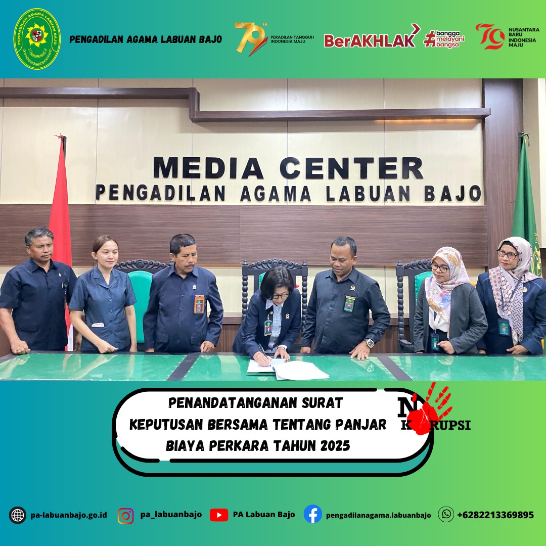 Penandatangan SK panjar 1