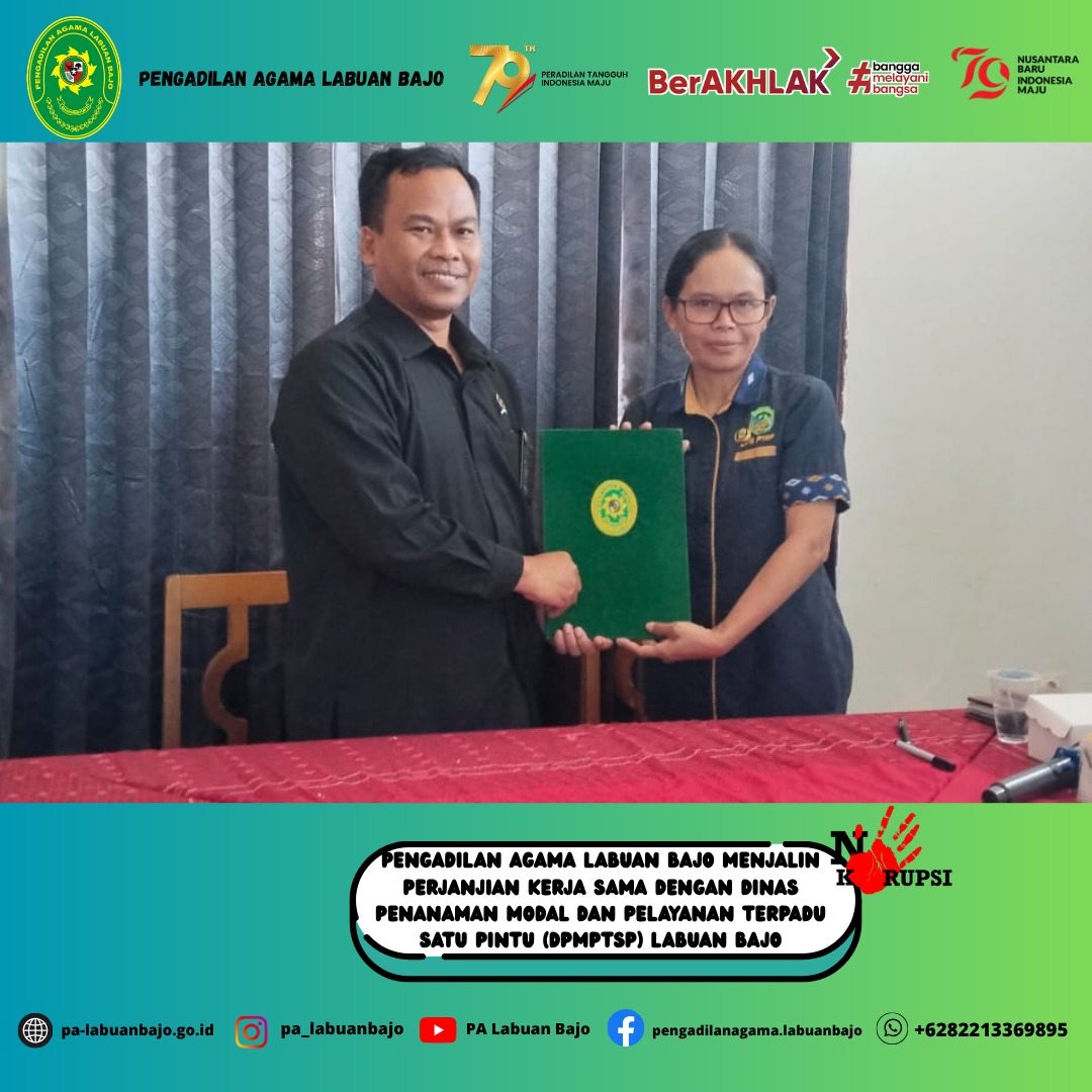 MOU dengan dinas penanaman modal satu pintu