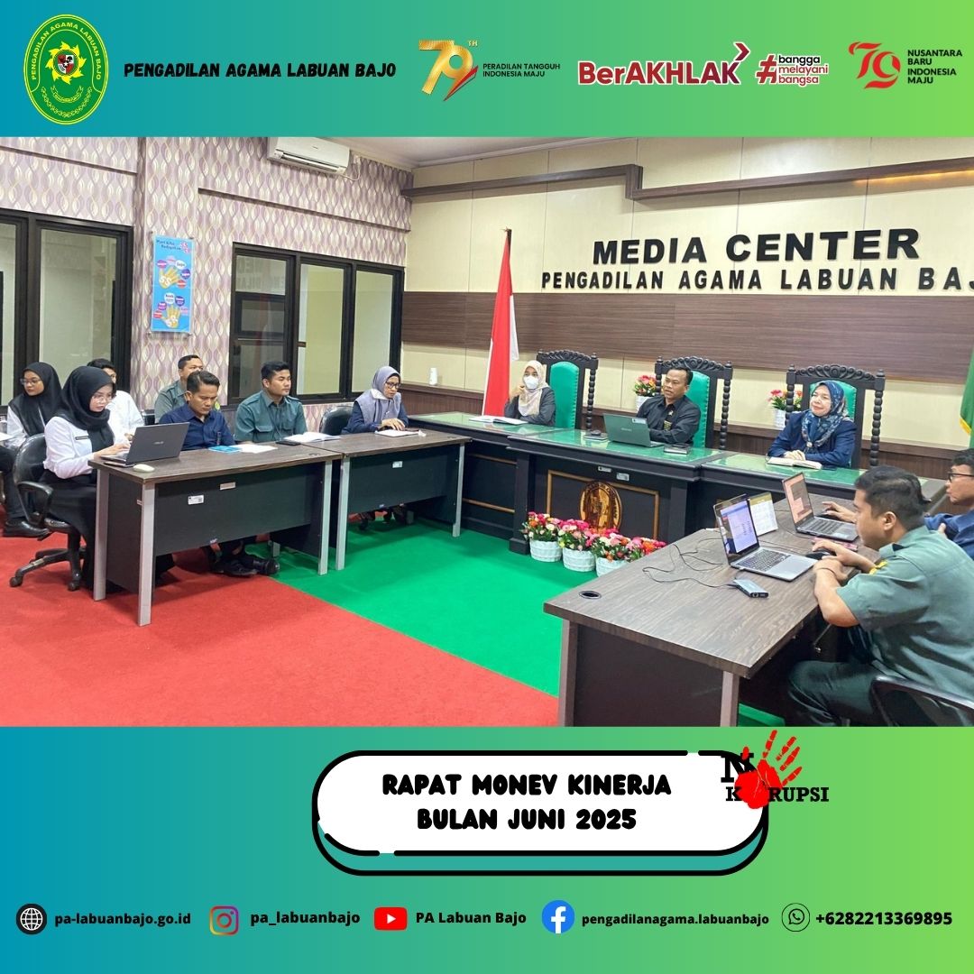Rapat monev bulan juni 2