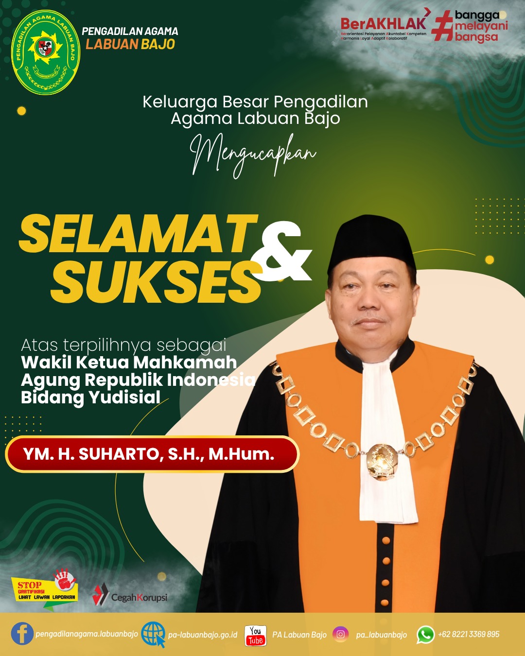 Ucapan Selamat WKMA Bidang Yudisial